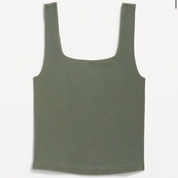 Cropped Rib-Knit Tank Top for Women - Size Large - Old Navy - NWT​ - Picture 1 of 3